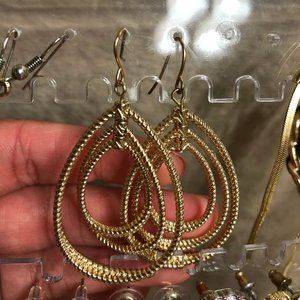 Francesca's Gold Drop Earrings